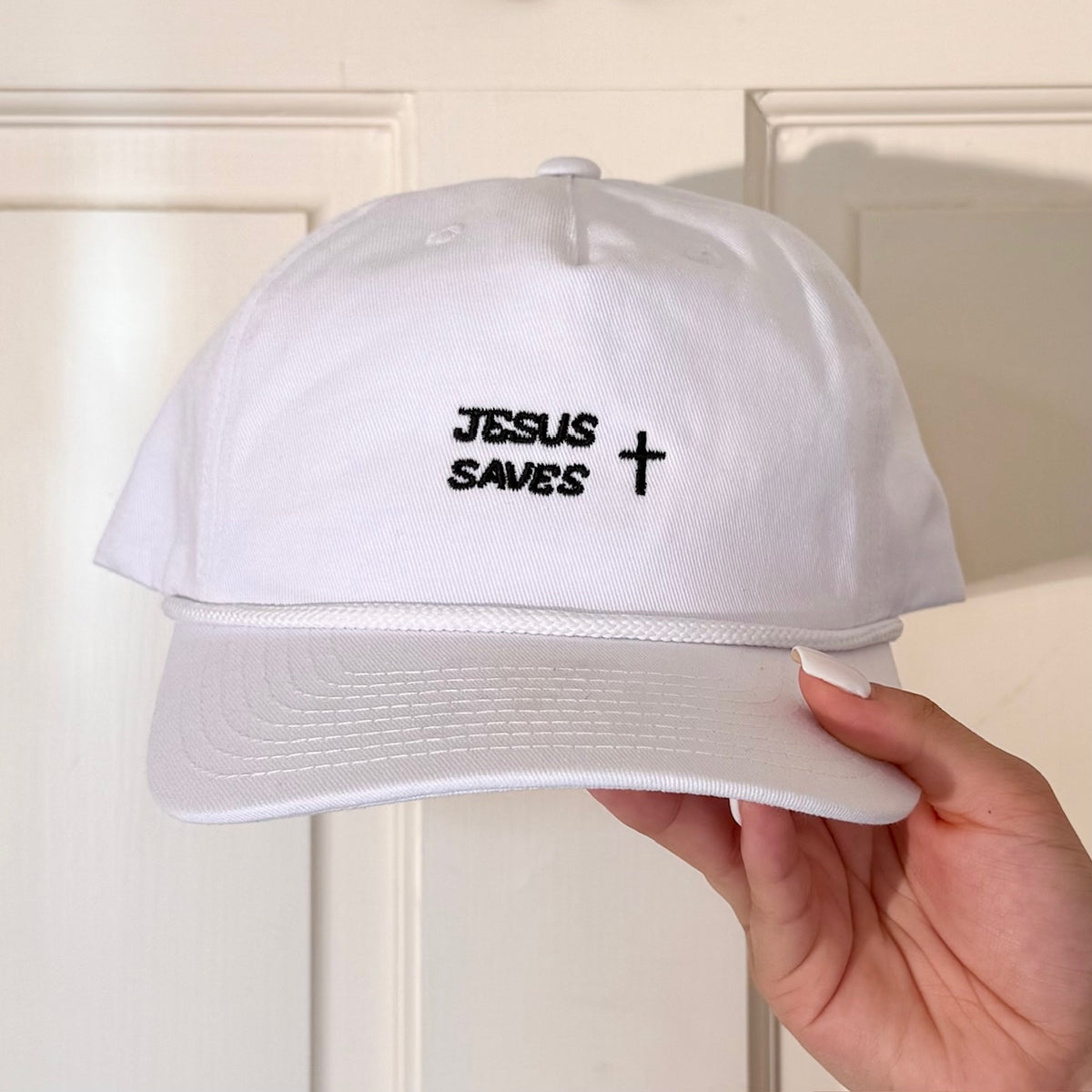 Jesus saves golf cap