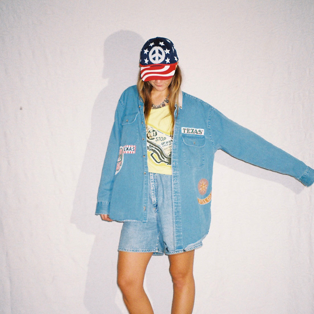 Peace sign cap
